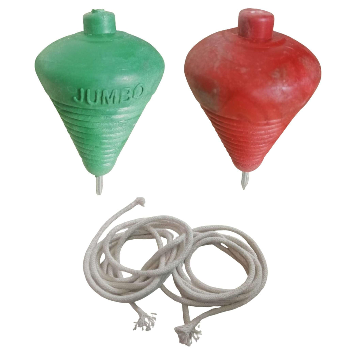 ZOKCY (Pack of 2 Pcs) Plastic Spinning Lattu with Thread for/lattoo Toy for/Plastic Spinning Lattu with Thread/Traditional India
