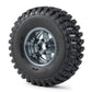 4PCS Aluminum Alloy 1.9'' Beadlock Wheel Rims& Rubber Tires for RC Wraith TRX-4 Axial SCX10 90046 90048 Redcat D90 CC01 axial rr