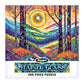 RoseArt 300 Piece Stained Glass Jigsaw Puzzle - The Sun Shines on Dreamland - Multi Color - Cardboard - Model 1209ZZA