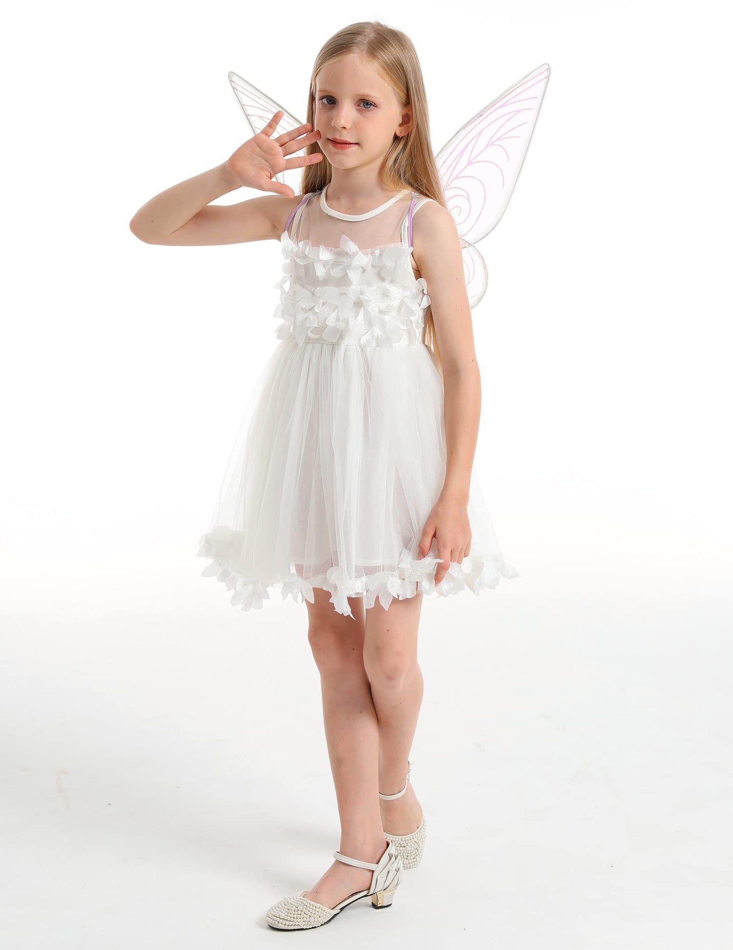 Fairy Wing,Butterfly Fairy Halloween Costume Angel Wings,Halloween Costume Sparkle Angel Wings Dress Up Party Favor Purple