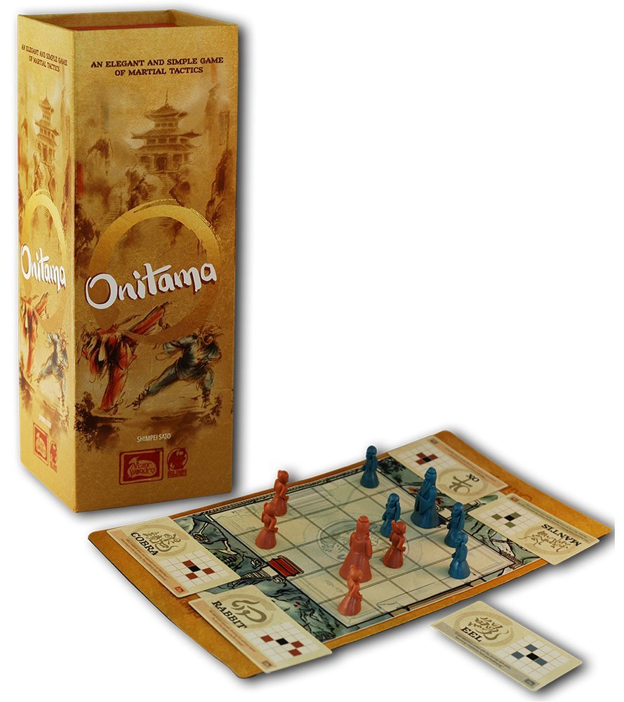 Arcane Wonders Onitama Board Game for 2 Players - Tan Cardboard Model ARWDTE20