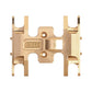 INJORA RC Skid Plate Brass Chassis Accessories for 1/24 RC Crawler Axial Gladiator Bronco C10 JLU Deadbolt Upgrades Parts (Gold)