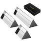 Neewer 3 Pack Triangular Prism Set, 2.4''/6Cm, 4''/10Cm, And 6''/15Cm K9 Crystal Optical Glass For Prism Photography, Rainbow Ef