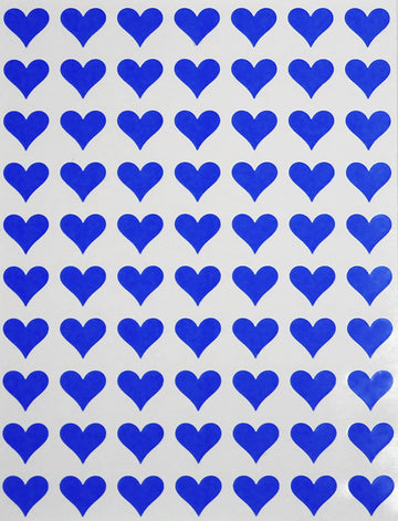 1/2 Inch (0.50) Heart Sticker Bulk Labels Sheets Diy Scrapbooking Stickers For Valentine'S Day, Stationery, Arts & Crafts 13Mm, 7560-Pack - (Blue) By Royal Green