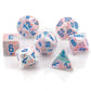 Chessex Manufacturing Chx27544 Festive Pop-Art & Blue Dice - Set Of 7