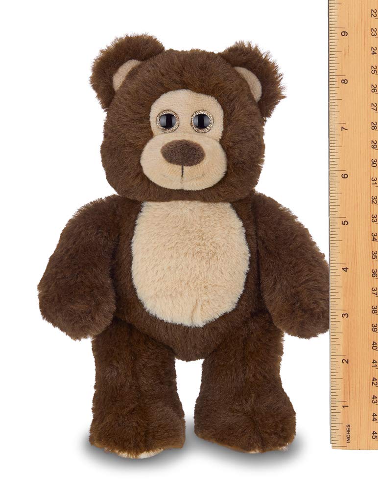 Bearington Lil' Beau Small Chocolate Brown Plush Stuffed Animal Teddy Bear, 7 Inches