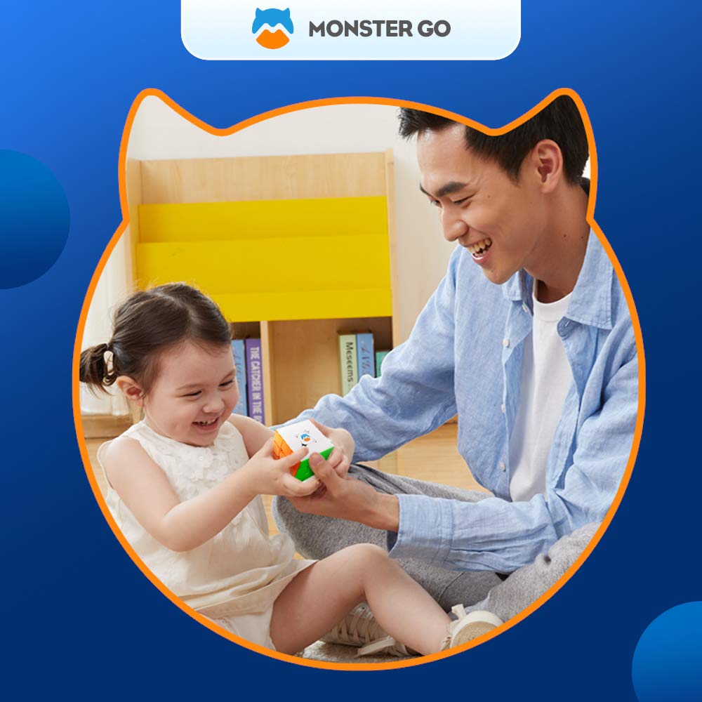 Monster Go 3x3 Standard Speed Cube  MG 356 v2 Cube Learning Series Puzzle Toy for Kids Beginners(enhanced Package)