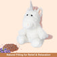 Suzzipals Coolable Warmable Unicorn Stuffed Animals, Microwavable Stuffed Animals Heating Pad For Cramps, Pain And Anxiety Stres