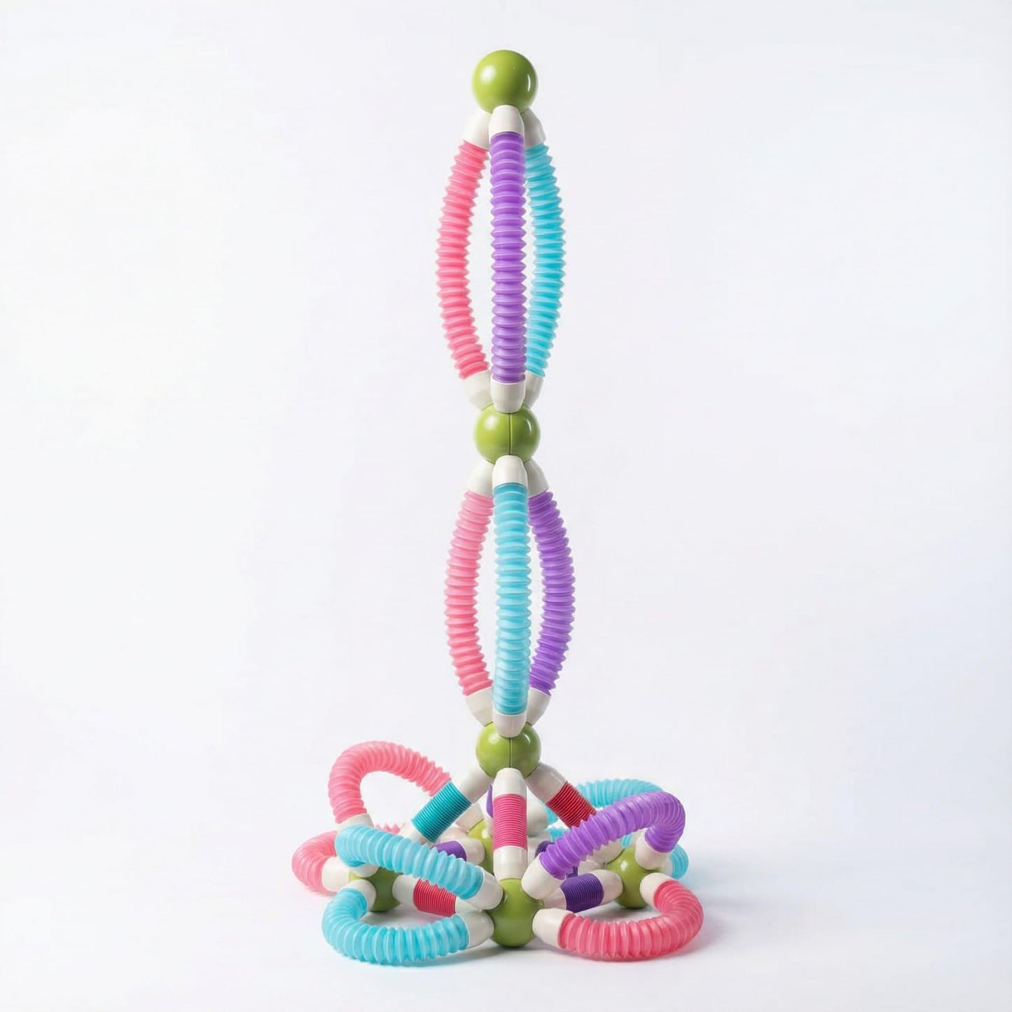 Lnu Kidz Flexible Magnetic Tubes Set For Kids (3+) | Connect & Build Magnetic Toy (36)