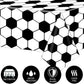 Kesfey 3 Packs Soccer Party Tablecloths 54 X 108 Inches Soccer Sports Ball Table Cover Disposable Waterproof Plastic Soccer Them