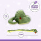 1i4 Group Warm Pals Sammy The Snake Plush Toy - 1.5lbs Lavender Scented Heated Stuffed Animal for Bedtime Comfort