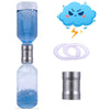 Tornado Maker, Weather Toys, Ultra-Light Aluminum Connecting Tube, Including 2 Empty Bottles, Watertight Tornado Toy, Suitable For Kids' Science Experiments (Silvery)