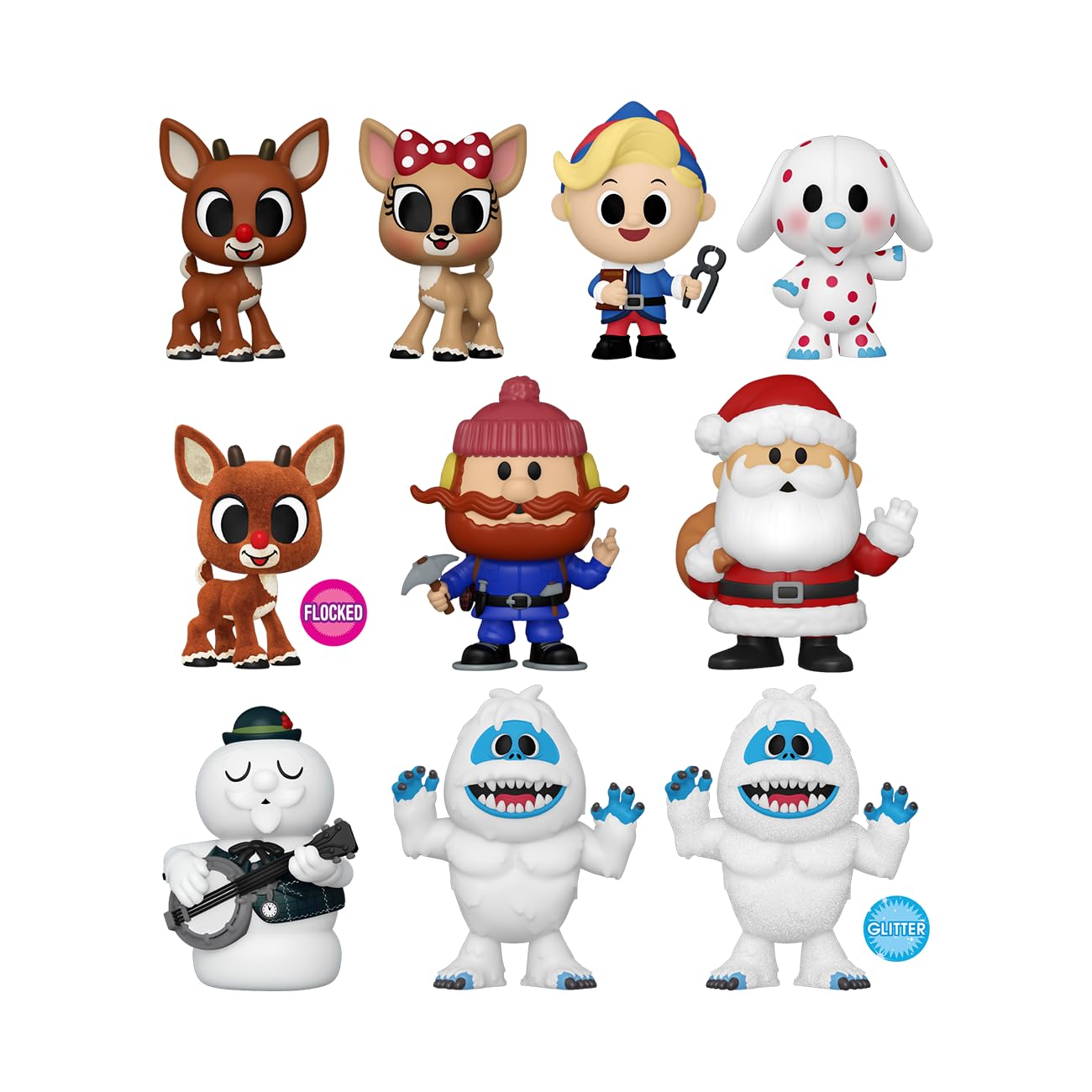 Funko Pop! Minis Vinyl Figure - Holiday Rudolph the Red-Nosed Reindeer, Model 64345, Styles May Vary, Multicolor