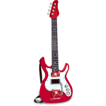 Bontempi Red Electric Guitar, Right, Multicolor, 2.54 X 2.54 X 2.54 Cm (241300)