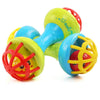 FunBlast Plastic Dumbbell Rattle Toy For Toddler, Soft Rattles Teether Toys For Babies Toy, New Born Baby Toy, Sound Toys For Ki