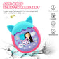 Winceed Silicone Case For Tamagotchi Pix Virtual Pet Game Machine, Protective Cover For Tamagotchi Pix Sleeve Protector Skin With Hand Strap (Turquoise+Pink)