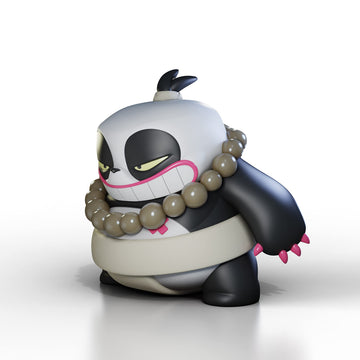 Qmx Ozeki Panda Qrew Art Vinyl,Black & White
