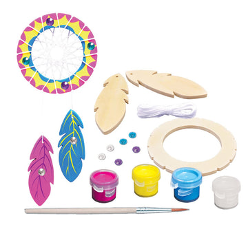Works of Ahhh... Mini Craft Set - Dream Catcher Build & Paint Family Craft Set