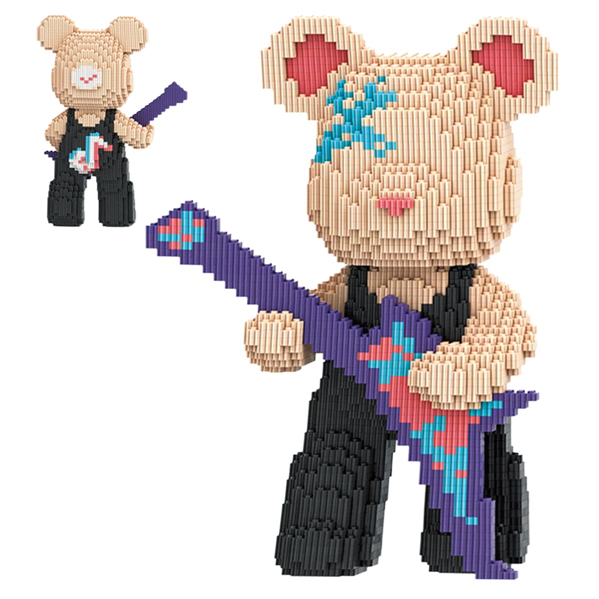VIIOVOIIV TK Teddy Bear Micro Building Blocks Set(4500Pieces) Winktoys Christmas Bear Building Blocks Gift for mature-themed and Kid