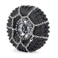 WEFEINO 4Pcs 1.9/2.2inch Wheel Tires Metal Snow Chains for 1/10 TRX-4 Axial SCX10 90046 RC Crawler Car (105MM)