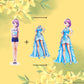 Rqmaoy Magnetic Dress Up Dolls Paper Dolls For Girls Ages 4 5 7 8 9 10, Princess Magnetic Paper Dolls - Christmas Birthday Easte