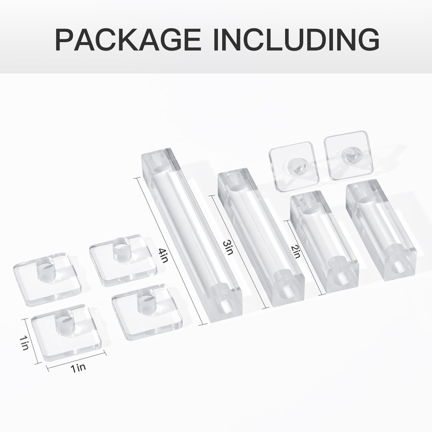 Kalami DND Mini Combat Riser - 1" Clear Acrylic Flight Stand for Tabletop RPG Miniatures