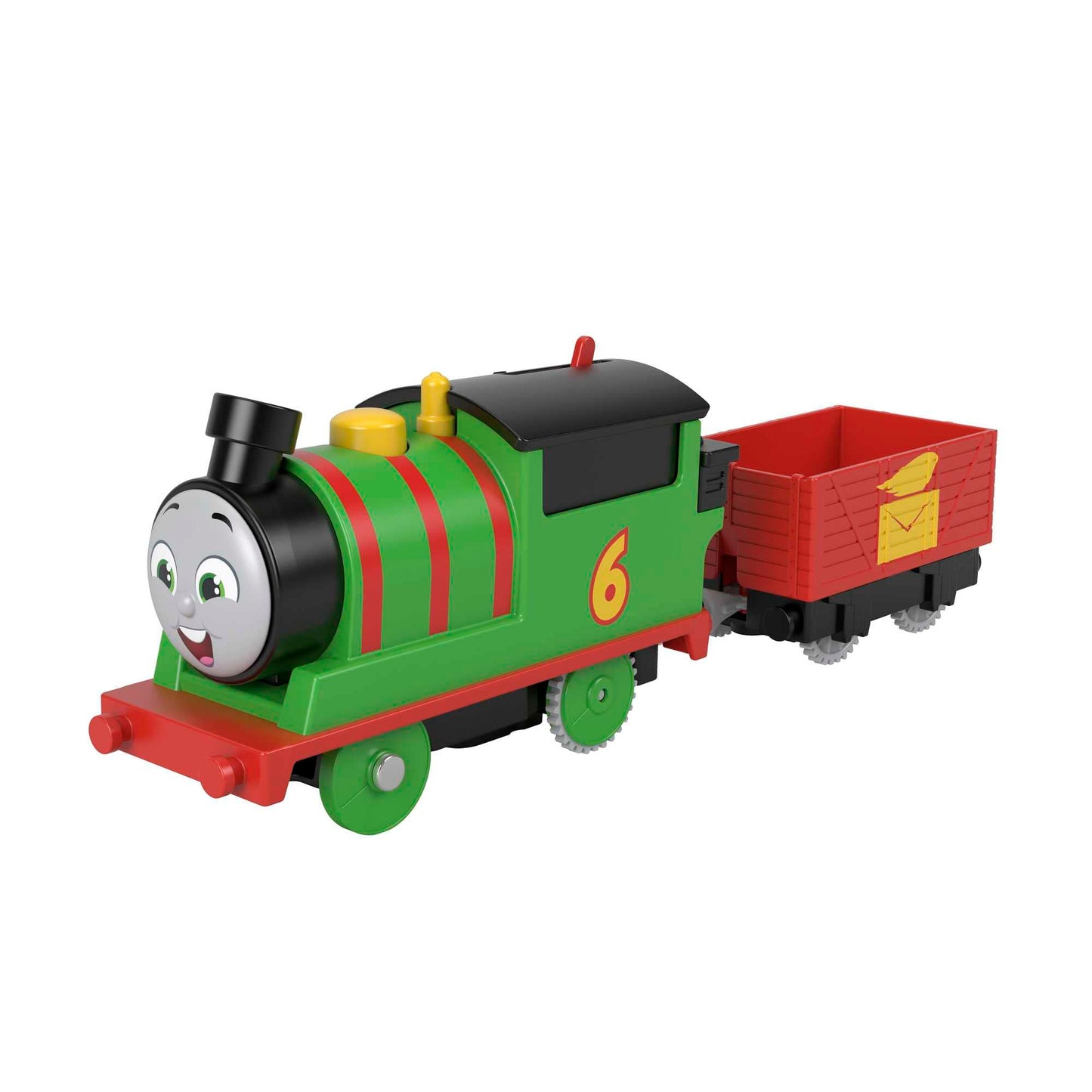 Thomas & Friends Motorized Toy Train Percy Battery-Powered Engine With Tender For Pretend Play Preschool Kids Ages 3+ Years