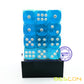 Bescon 12Mm 6 Sided Dice 36 In Brick Box, 12Mm Six Sided Die (36) Block Of Dice, Translucent Lake Blue