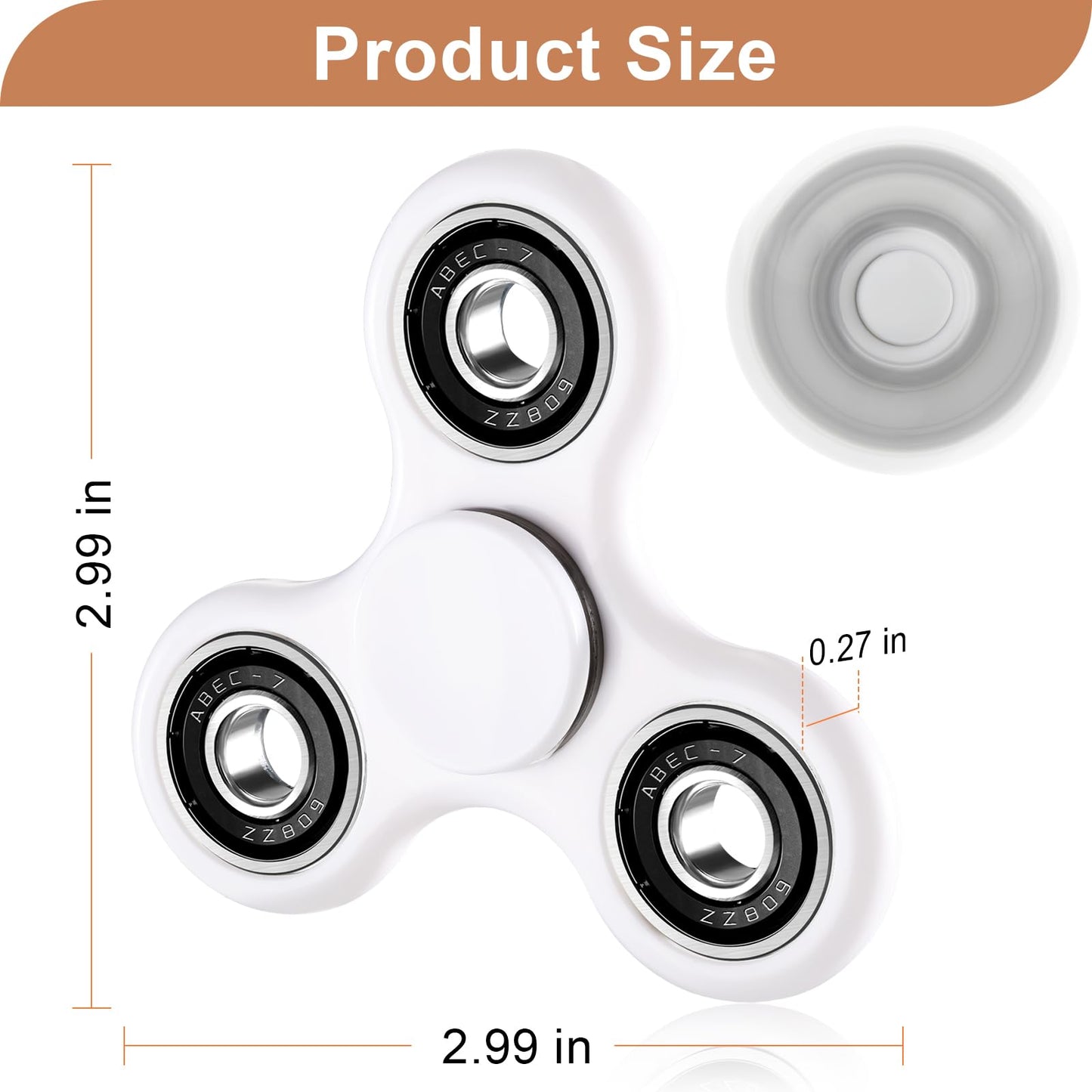 Scione Fidget Spinner Toy 1 Pack, Cool Fidget Spinners For Kids Adults, Sensory Fidgets Toys Anxiety Relief For Adhd Autism Christmas Toys Birthday Gifts Classroom Prizes For Boys Girls