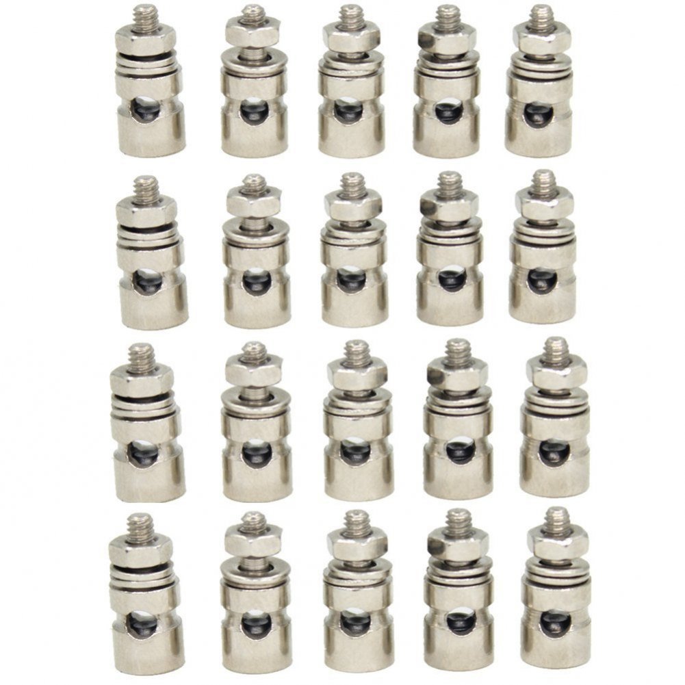 25-Pack Hobbypark Adjustable D2.1Mm Pushrod Connector Linkage Stoppers Rc Model Airplane Replacement