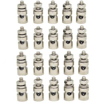 25-Pack Hobbypark Adjustable D2.1Mm Pushrod Connector Linkage Stoppers Rc Model Airplane Replacement