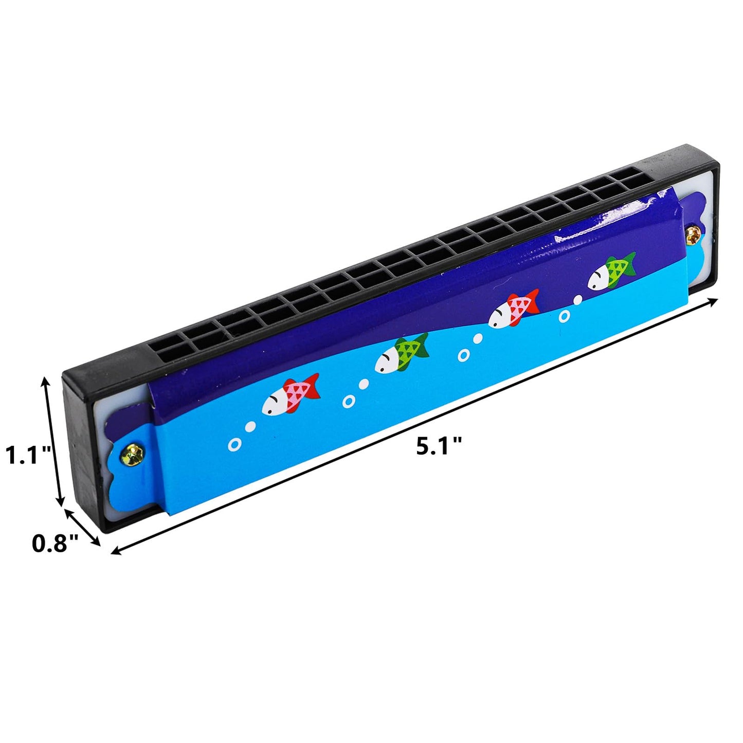 DEAYOU Cartoon Harmonica Set - 30 Pcs, 16 Holes, Metal, 5.1"x1.1"x0.8", Party Favors & Gifts, Fun for