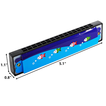 DEAYOU Cartoon Harmonica Set - 30 Pcs, 16 Holes, Metal, 5.1"x1.1"x0.8", Party Favors & Gifts, Fun for