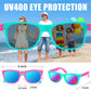 Aggkky Kids Sunglasses Bulk, 16 Pack Kids Sunglasses Party Favors, Neon Kids Sunglasses Bulk For Boys Girls With Uv400 Protectio