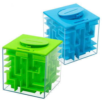 Thinkmax Money Maze Puzzle Box For Kids And Adults, Perfect Money Holder Maze Puzzle Gift Box (2 Pack)