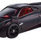 Motormax Pagani Huayra Matt Black With Red Interior 1/24 Diecast Model Car
