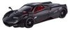 Motormax Pagani Huayra Matt Black With Red Interior 1/24 Diecast Model Car