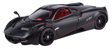 Motormax Pagani Huayra Matt Black With Red Interior 1/24 Diecast Model Car