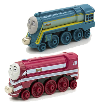Flmenunu 1:43 Caitlin Alloy Train Set Toy Magnetic Trains Carriage Model Kids Toys, Twins Connor Caitlin, 11-15Cm,(Twins Connor