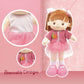 Linzy Toys, 16' Little Sweet Hearts Interactive Soft Plush Rag Doll, Embroidered Face & Removable Clothes, Educational Doll, Muñecas De Trapo Para Niña