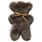Funlife 100% Australian Soft Cuddly Sheepskin Flat Teddy Bear For Baby Birthday Gift,Gray