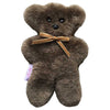 Funlife 100% Australian Soft Cuddly Sheepskin Flat Teddy Bear For Baby Birthday Gift,Gray