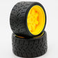 Power Hobbies Powerhobby 1/8 Gripper 54/100 Belted Mounted Rear Tires/Wheels 17mm (2) Arrma Felony/Infraction/Limiitless (Yellow