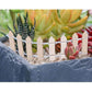 Ymeibe 35 Inch 2-Pack Miniature Fairy Garden Fence Wood Decorative Ornament Fence For Dollhouse Succulent Plant Pot Diy Diorama Project Height 2 Inch (Wood)