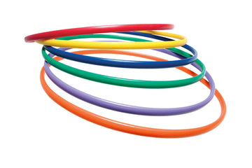 Sportime Ultrahoops Strong And Controllable No-Kink Pe Hoops - 36 Inch - Set Of 6 - Assorted Colors - 1320283