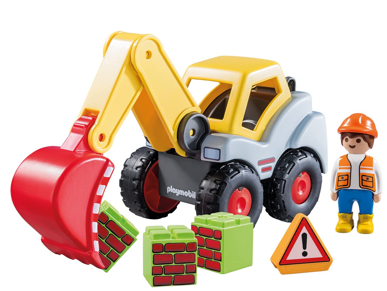 Playmobil 1.2.3 Shovel Excavator