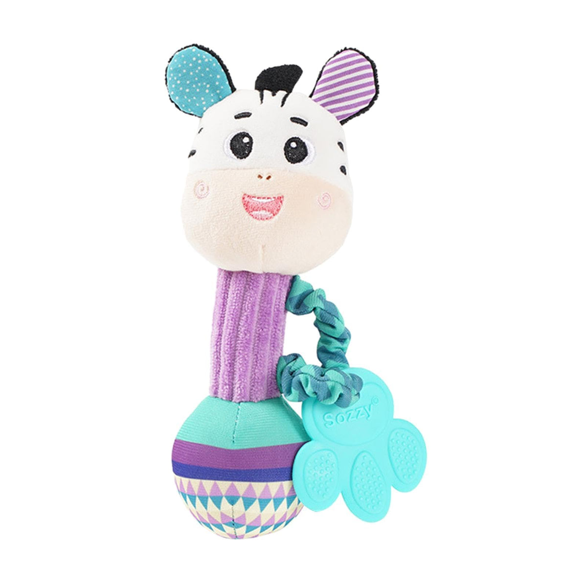 Trendivibe Baby Rattles Visual And Brain Development Hand Grips 06 Months Newborn Toys Zebra| Baby Learning Toy | Infant Activi