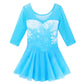 BAOHULU Toddlers Dancing Cosplay Tutu Ballet Leotard for Girls B211_SnowflakeBlue_L