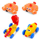 BAKAM Toddler Balloon Launcher & Powered Car Set, STEM Toy for Kids 3-5, Medium, Plastic, Model SY646A-12F, Duck Variant