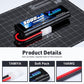Zeee 7.2V 5000mAh NiMH Battery with Tamiya Plug 6-Cell Rechargeable Battery Pack High Power for RC Car Truck Truggy Buggy Associ